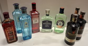 9 X PIECE BRAND NEW MIXED GIN LOT TO INCLUDE 2X STAR OF BOMBAY 70CL - 3X WHITLEY NEILL ORIGINAL
