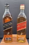 8 X BRAND NEW MIXED JOHNNIE WALKER WHISKEY LOT TO INCLUDE 5 X JOHNNIE WALKER RED LABEL 70CL - 3 X