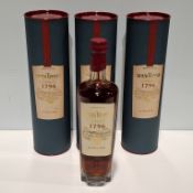 3 X BRAND NEW BOXED SANTA TERRESA 1796 SOLERA RUM 700ML
