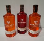 8 X PIECE BRAND NEW MIXED WHITLEY NIELL GIN LOT TO INCLUDE 6 X RASPBERRY GIN 2 X BLOOD ORANGE GIN