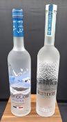 6 X BRAND NEW MIXED VODKA LOT TO INCLUDE 5X GREY GOOSE 700ML - 1X BELVEDERE 70CL