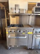 NEW Atosa Cookrite 4 Burner Range 12" griddle & Oven Below