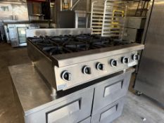 Garland Heavy Duty 6 Burner Countertop Gas Range
