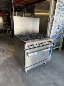 Imperial 6 Burner Gas Range w/Convection Oven Below