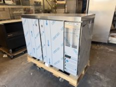 Beverage-Air BB48HC-1-F-S-27 48" Stainless Steel Counter Height Solid Door Back Bar Refrigerator