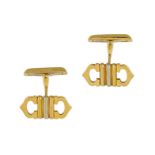 Cartier - A pair of late 20th century cufflinks,