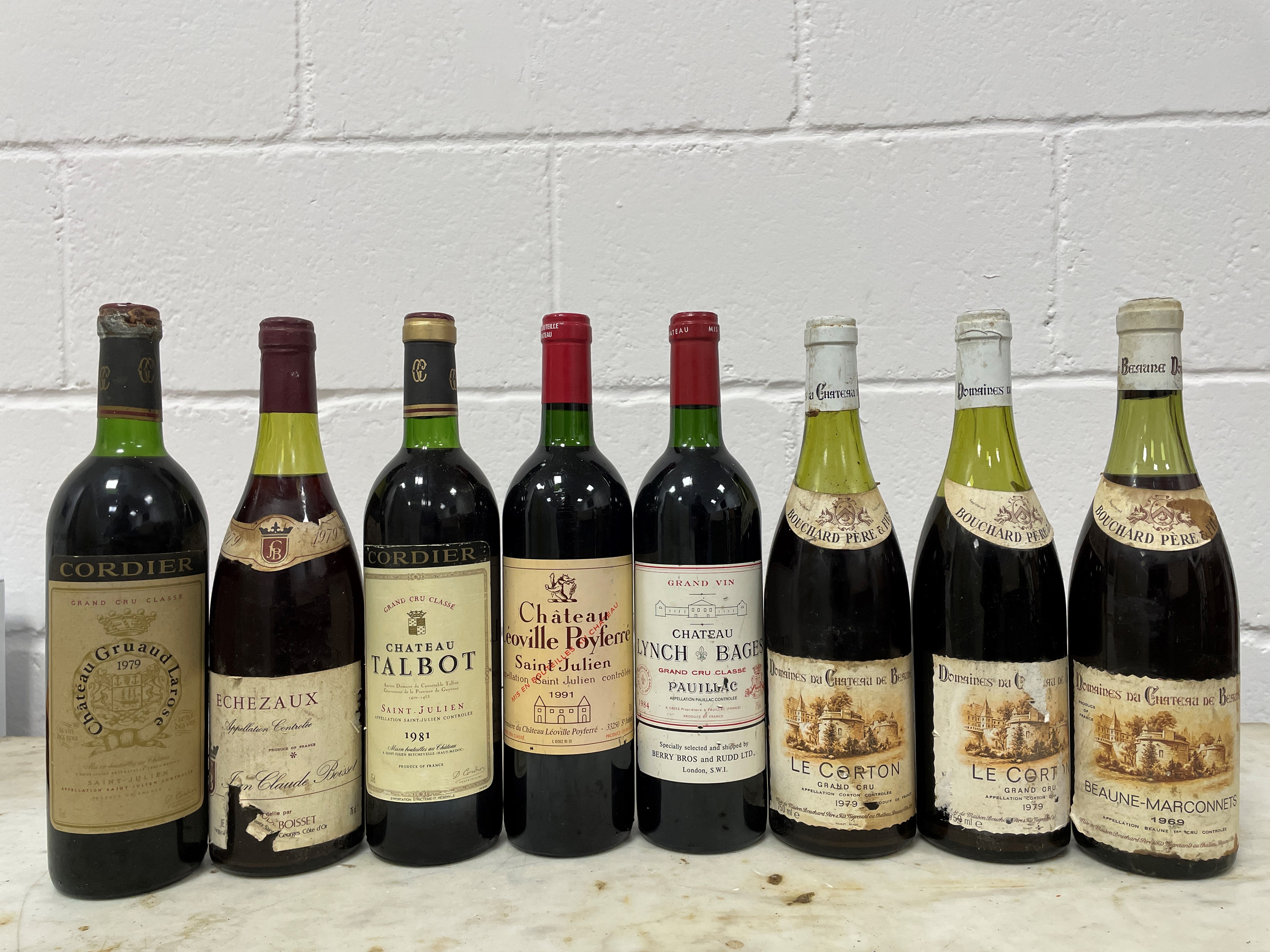 Mixed French red Bordeaux and Burgundy,