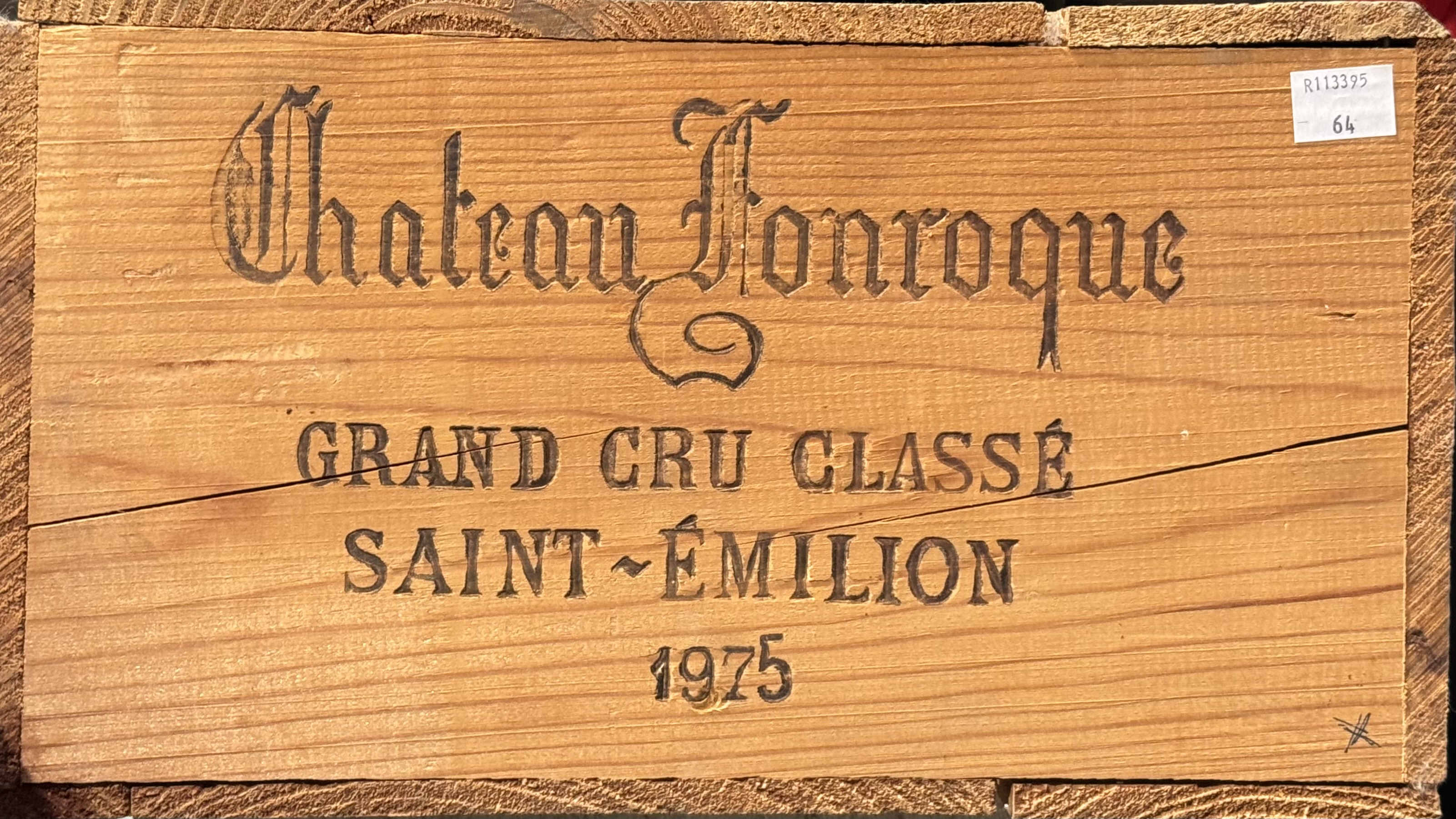 Chateau Fonroque, St Emilion Grand Cru Classe 1975,