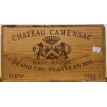 Chateau de Camensac, Haut-Medoc 5eme Cru 1992,