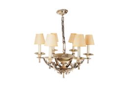A MID-CENTURY SIX-LIGHT CHANDELIER