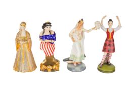 A GROUP OF FOUR ROYAL DOULTON FIGURES