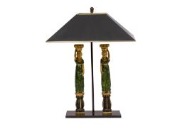 A NEO-CLASSICAL STYLE LIBRARY TABLE LAMP