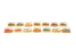 A GROUP OF FOURTEEN BOXED PILEN DIECAST CARS
