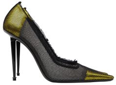 Tom Ford Black Mesh Heeled Pump - Size 38