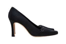 Jimmy Choo Black Evening Heeled Pump - Size 38.5