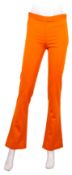 Versace Orange Stretch Kick Flare Pant - Size 40