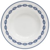 Hermes 'Chaine D'Ancre' Blue Soup Plates