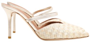 Malone Souliers Gold Marla Heeled Mule - Size 36