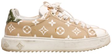 Louis Vuitton Beige Giant Monogram Time Out Sneaker - Size 39