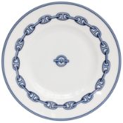 Hermes 'Chaine D'Ancre' Blue Bread and Butter Plates
