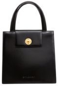 Bvlgari Black Box Top Handle Tote Bag
