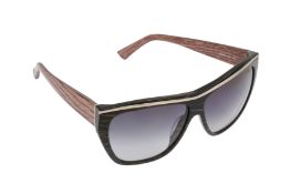 Fendi Black Marble Square Sunglasses