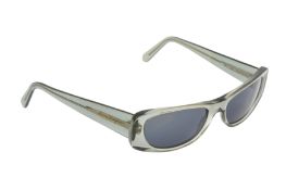 Ferragamo Grey Logo Retangular Sunglasses