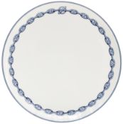 Hermes 'Chaine D'Ancre' Blue Tart Platter