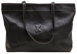 Paloma Picasso Black Large Tote Bag