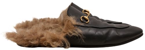 Gucci Black Princetown Flat Mule - Size 40