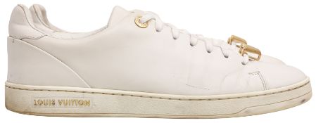 Louis Vuitton White Front Row Sneaker - Size 38.5