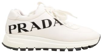 Prada White Re Nylon Logo Sneaker - Size 36