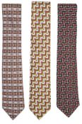 Hermes Silk Ties Collection of Three