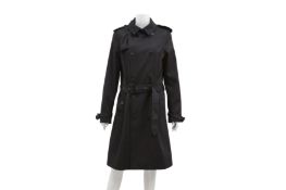 Saint Laurent Black Trench Coat - Size 44