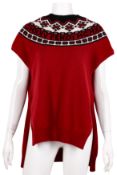Fendi Wine Wool MCMXXV Knit Tunic - Size 42