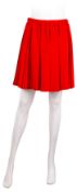 Miu Miu Red Pleat Skirt - Size 42