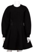 Dolce & Gabbana Black Scuba Skater Dress - Size 42
