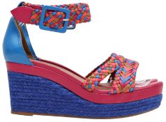 Hermes Pink Sophia Wedge Sandal - Size 37