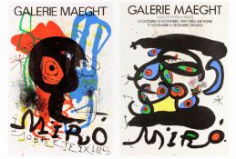 § Joan Miró (Spanish 1893-1983) Galerie Maeght (two exhibition poster)