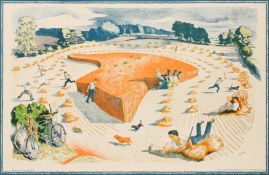 § John Nash C.B.E. R.A. (British 1893-1977) Harvesting