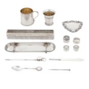 An early 19th century Danish silver small beaker, Copenhagen 1839 by J P Malling