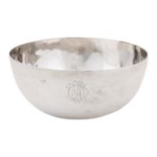 An early 20th century Chinese export silver bowl, Canton or Shanghai circa 1910, probably marked Ge,