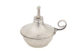 A George V sterling silver table lighter, Birmingham 1931 by Asprey and Co