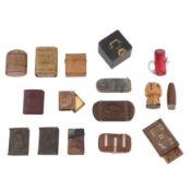 A mixed group of vesta cases