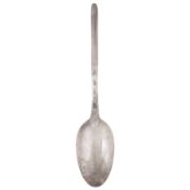 A George I sterling standard marrow scoop spoon, London 1726 by Paul Hanet (this mark reg. 24th June