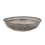 A George V sterling silver bowl, Sheffield 1931 by Walker and Hall