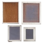 A George V sterling silver mounted photograph frame, Birmingham 1916 by A J Zimmerman