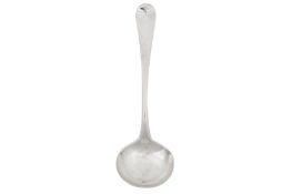 A George II silver sauce ladle, London circa 1750-60 by Isaac Callard (first reg. 7th Feb 1726) A pr