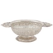 A late 19th century Dutch silver brandy bowl, circa 1890