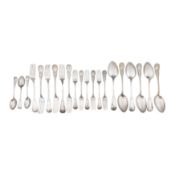 A part-set of early 20th century German 800 standard silver flatware, Bremen-Hemelingen circa 1910 b